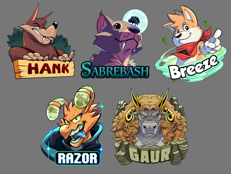 Current-style (top) and older-style (bottom) samples.